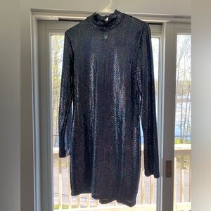B Darlin Long-Sleeved XL Sequin Dress (Unworn)